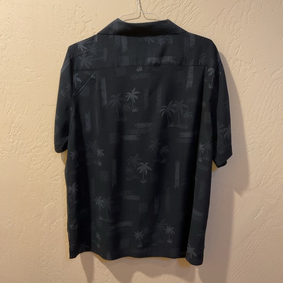 Black Tropical Print Shirt XL Croft & barrow - Picture 3 of 3